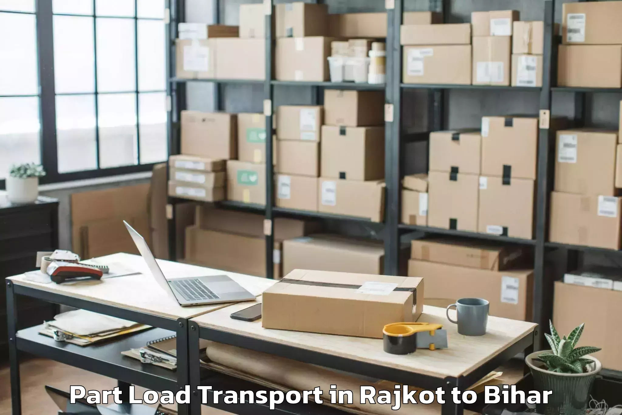 Book Rajkot to Patna University Patna Part Load Transport